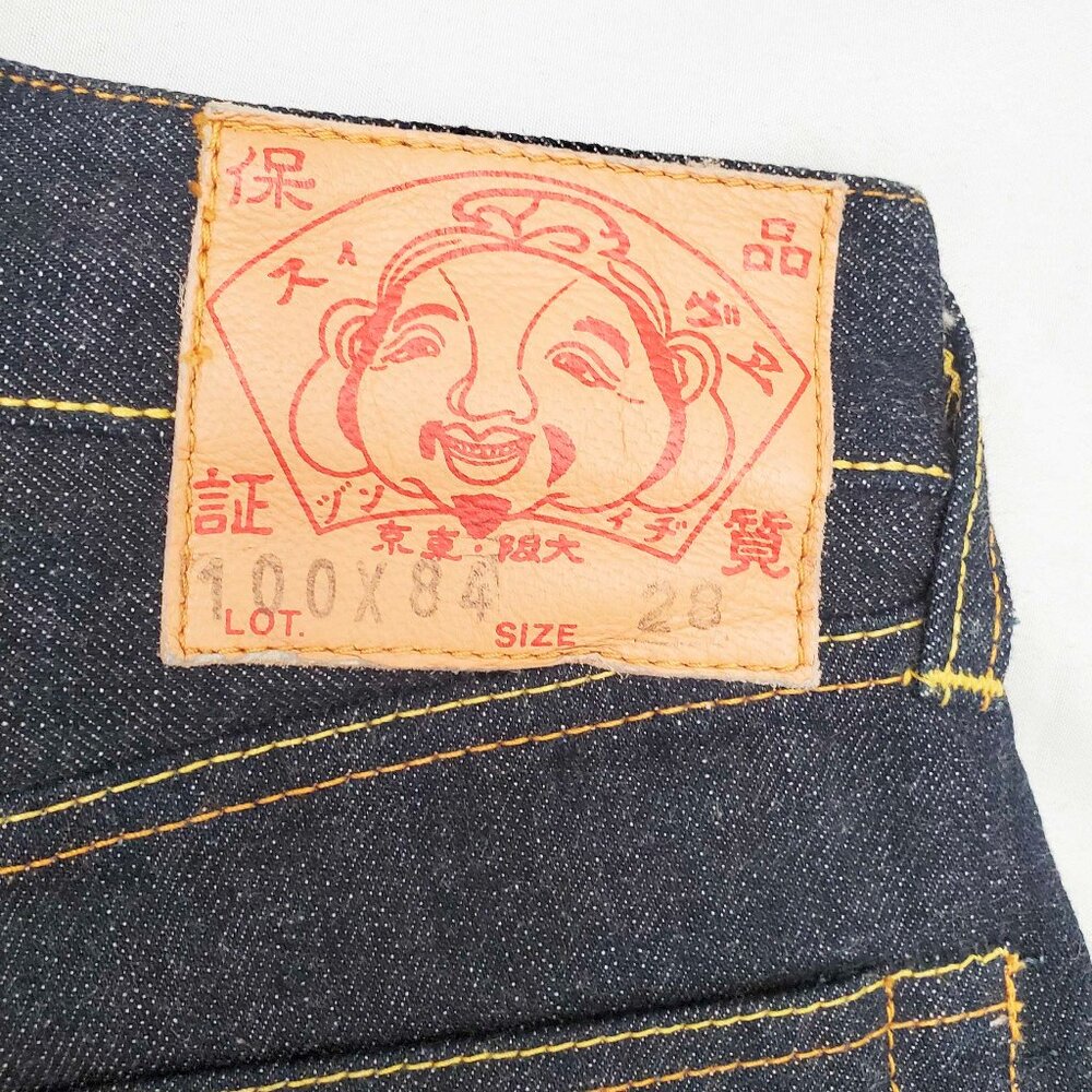 EVISU Vintage Unisex Selvedge Dark Denim Jeans Pants NWOT Custom Made Italy 29 - Picture 3 of 12